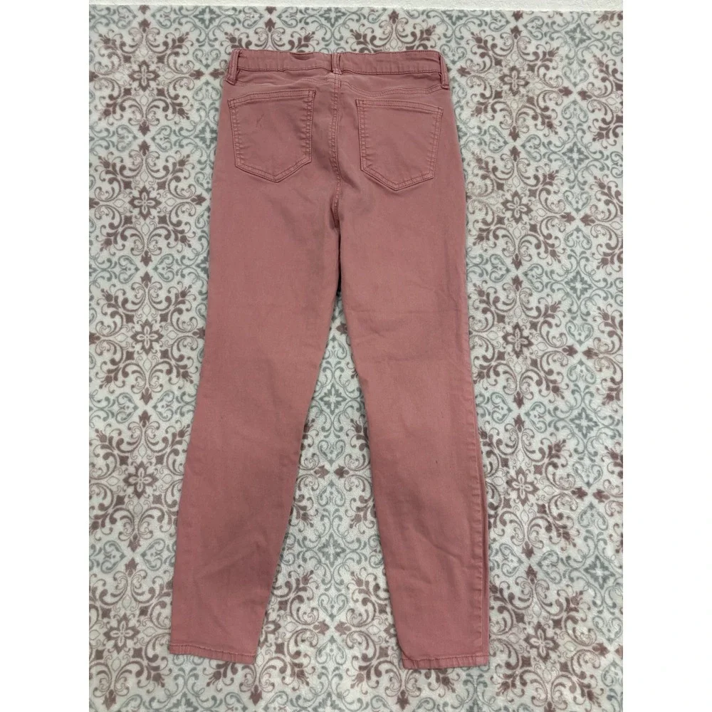 Buffalo David Bitton Havana High Rise Ankle Skinny Jeans Pink 4/27 Soft Stretch